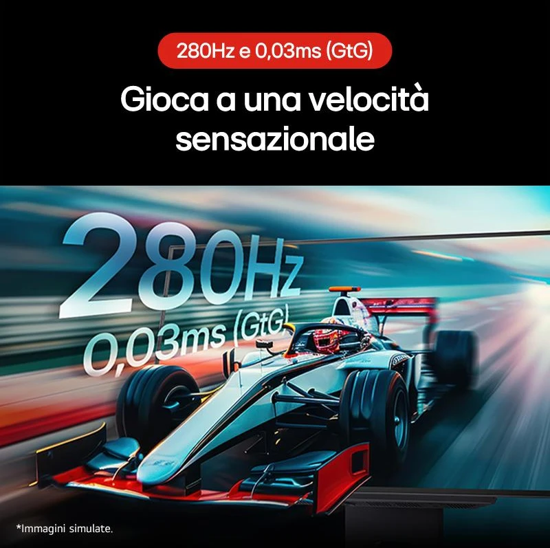 Monitorius LG UltraGear 27GX700A-B - 280Hz | QHD | Tandem OLED | 0.03ms | 26.5"