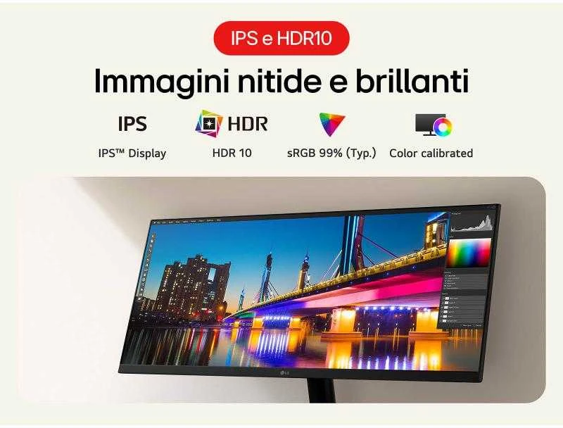 LG 29U511A-B computer monitorius 73.7 cm (29") 2560 x 1080 pikselių WFHD LCD Juodas