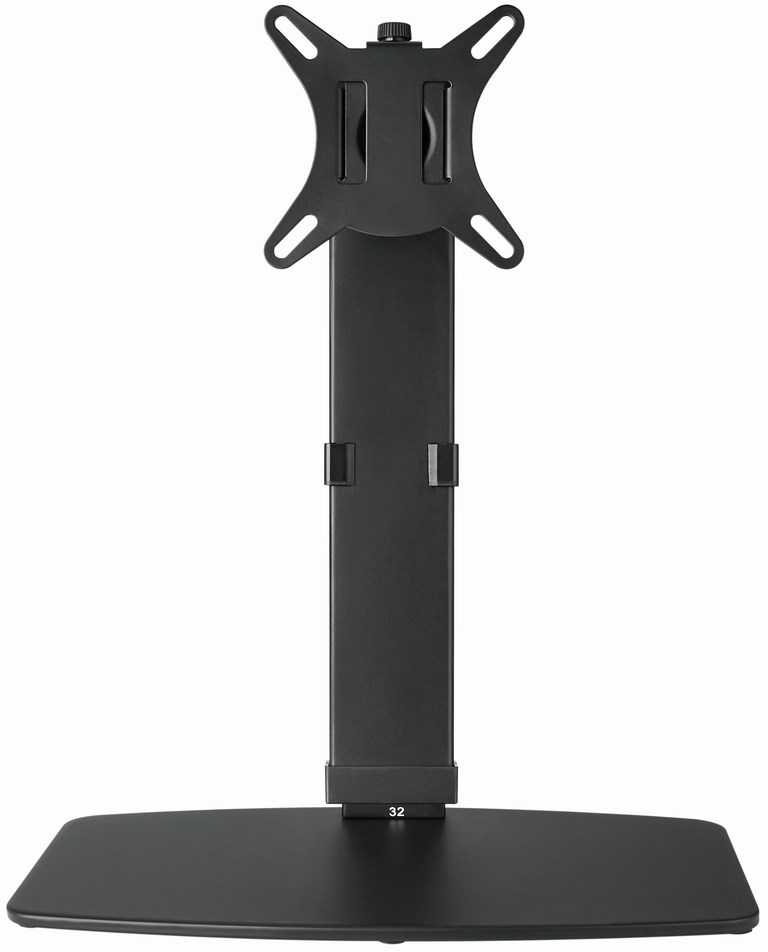 Laikiklis Gembird MS-D1ST-02 Height adjustable full-motion monitorius desk stand, 17"-32", juodas