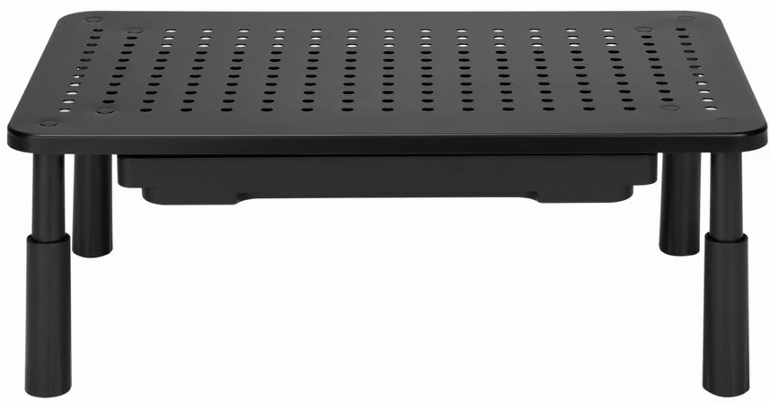 Gembird MS-TABLE-D-01 reguliuojamas monitoriaus stovas su stalčiumi (stačiakampis)