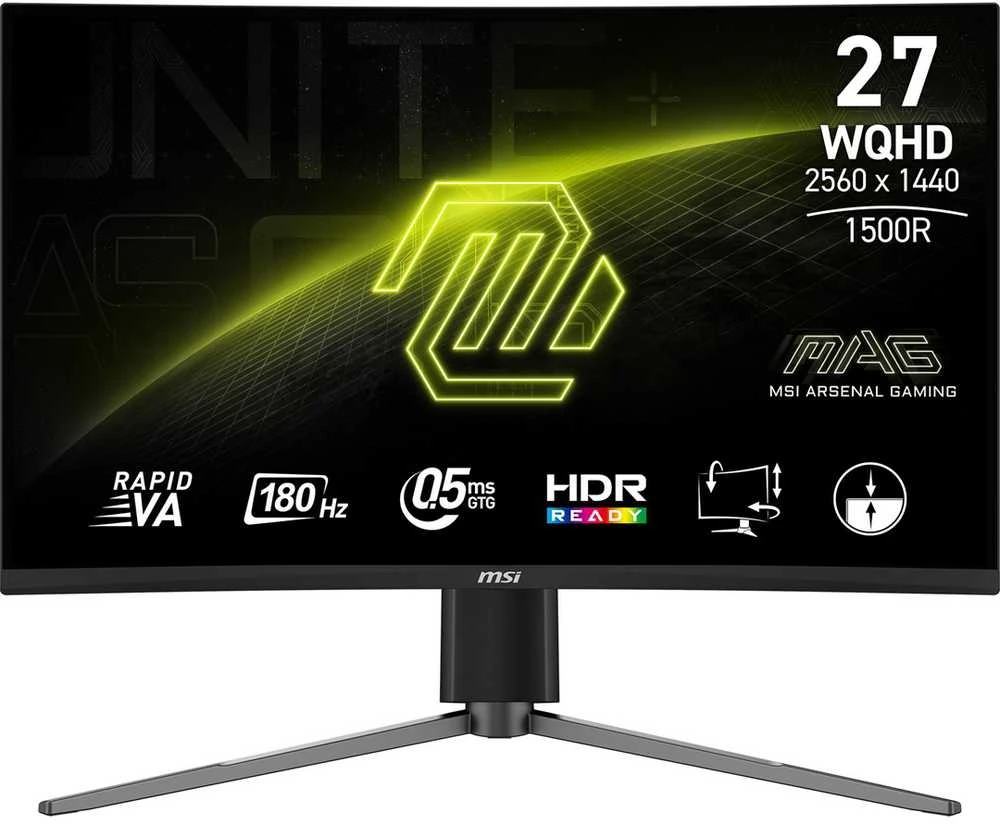 Monitorius MSI MAG 27CQ6PF - 180Hz | QHD | 27'' | Greitas VA | 0,5ms