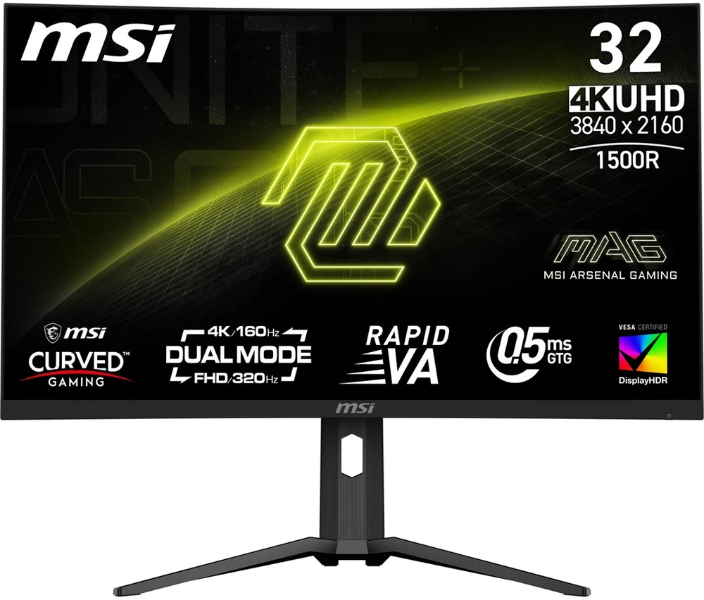 Monitorius MSI MAG 321CUPDF / 31.5 / UHD / VA / 160Hz / 0.5ms (GtG) / juodos spalvos