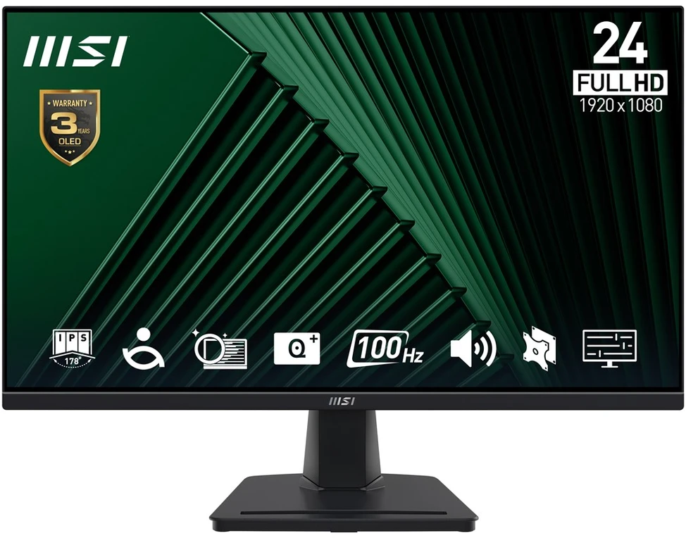 Monitorius - MSI Pro MP245G 24" Full HD IPS 100 Hz Juodas