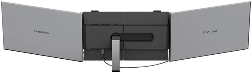 Monitorius „Blackview DCM6 Pro“ – 14 colių nešiojamojo kompiuterio ekrano ilgintuvas su dviejų monitorių palaikymu ir 2 USB-C jungtimis