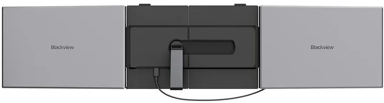 Monitorius „Blackview DCM6 Pro“ – 14 colių nešiojamojo kompiuterio ekrano ilgintuvas su dviejų monitorių palaikymu ir 2 USB-C jungtimis