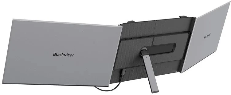 Monitorius „Blackview DCM6 Pro“ – 14 colių nešiojamojo kompiuterio ekrano ilgintuvas su dviejų monitorių palaikymu ir 2 USB-C jungtimis