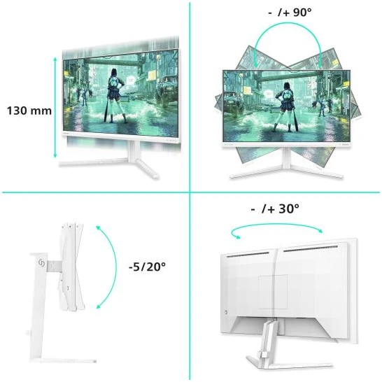 Monitorius - Philips 24M2N3201P/00 260 Hz žaidimų baltas