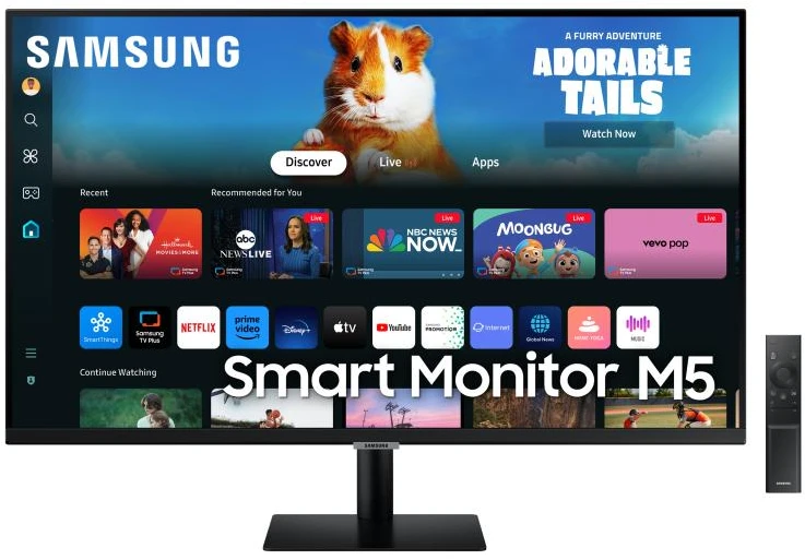Monitorius - Samsung Išmanusis Monitorius M5 M50D 27" Full HD Juodas