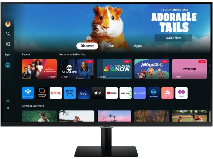 Monitorius - Samsung Išmanusis Monitorius M5 M50D 27" Full HD Juodas