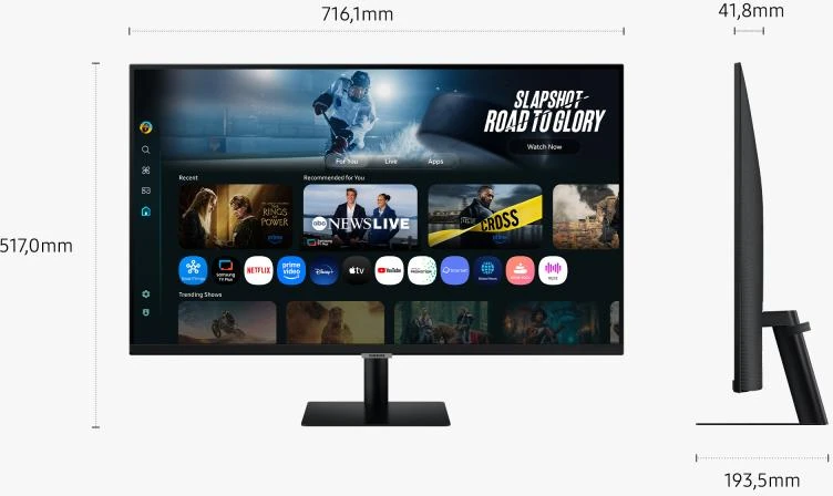Monitorius Samsung (32") 80.0cm S32FM700UU 16:9 M70F
