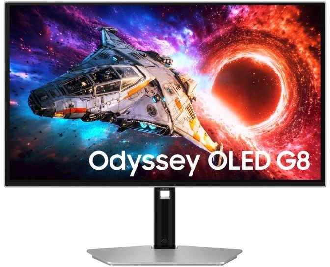 Monitorius Samsung LS27HG800SUXEN | 27 " | QD-OLED | 16:9 | 240 Hz | 0.03 ms | 3840 x 2160 pikselių | 250 cd/m² | HDMI jungtys quantity 2 | Sidabrinis