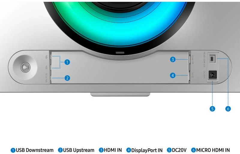Monitorius - Samsung Odyssey OLED G9 49-Colių Dual QHD 240Hz Lenktas Juodas