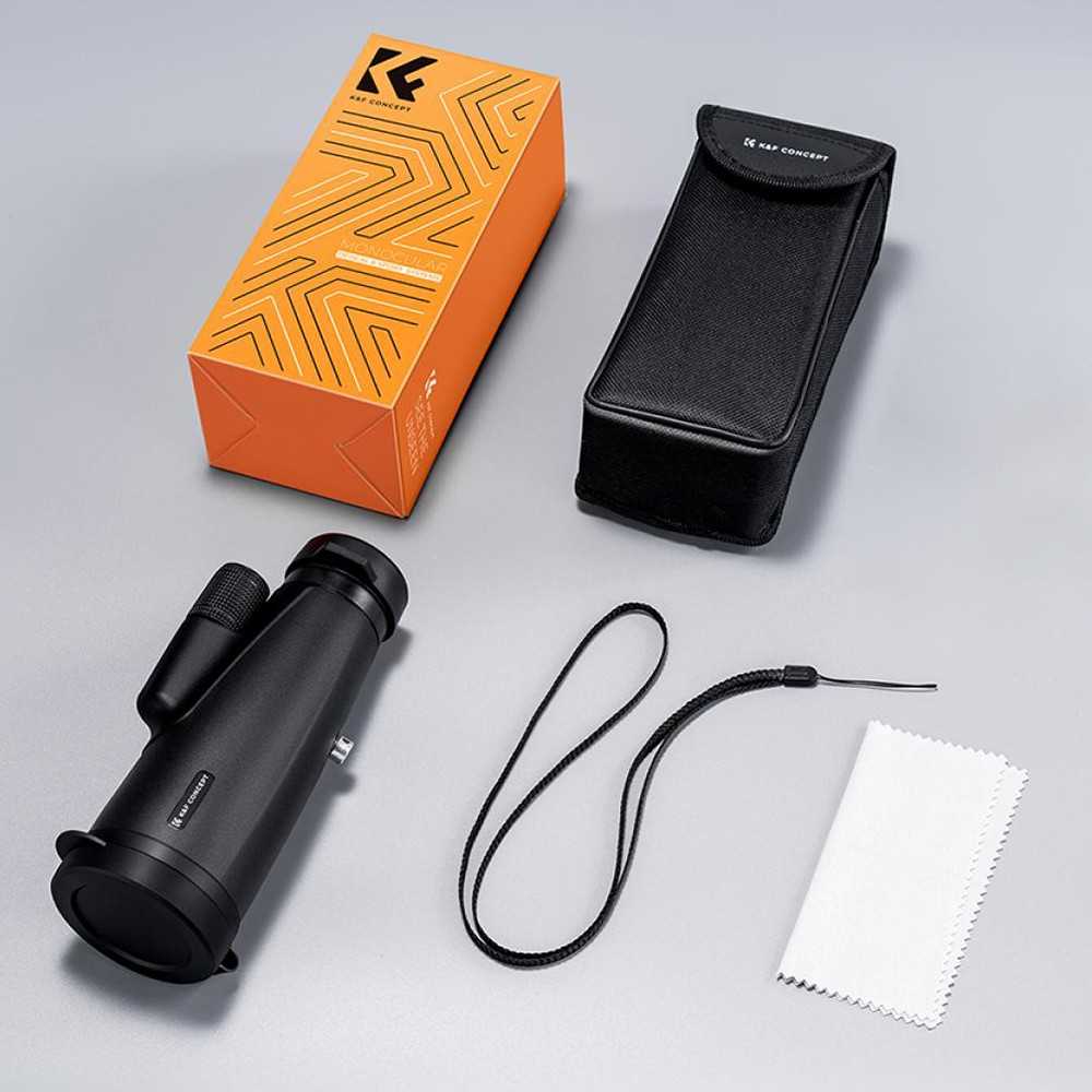 Žiūronai Monoklis - K&F Concept 12x50 BaK4 IP66 Atsparus Vandeniui ir Dulkėms