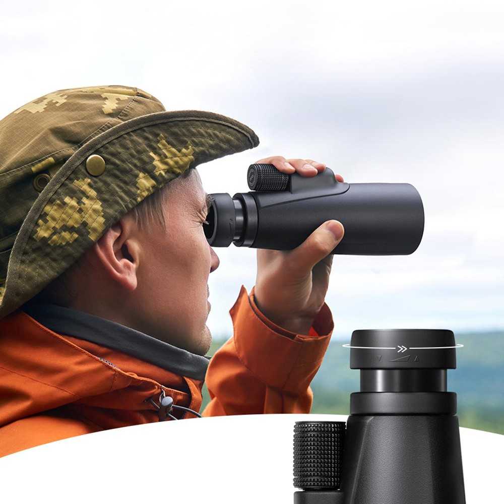 Žiūronai Monoklis - K&F Concept 12x50 BaK4 IP66 Atsparus Vandeniui ir Dulkėms