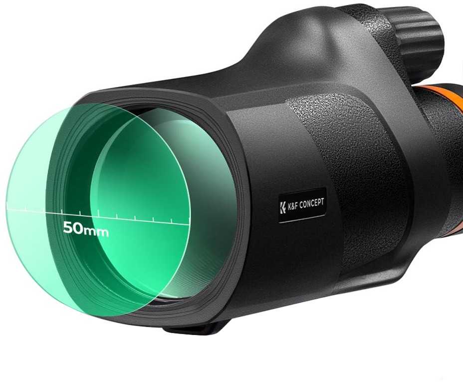 Monoklis - K&F Concept 12x50 BaK4 IP68 Atsparus Vandeniui ir Dulkėms