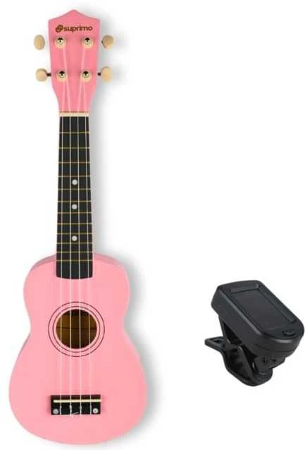 SUPRIMO UK21 SET PK - 21" soprano ukuleles, pink