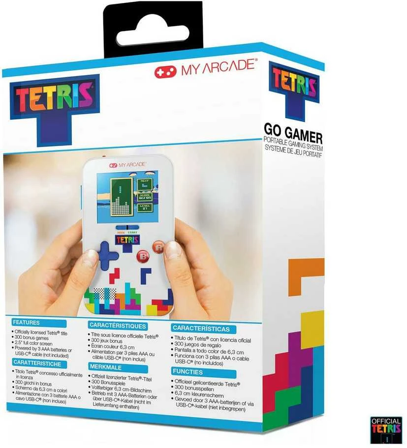 MY ARCADE Go gamer ,,Tetris" nešiojama žaidimų konsolė, 301 žaidimas viename