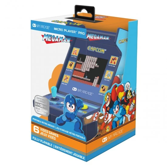 Žaidimų konsolė - MY ARCADE Mega Man 6 Žaidimų „Micro Player Pro“ 2,75 Colio USB-C