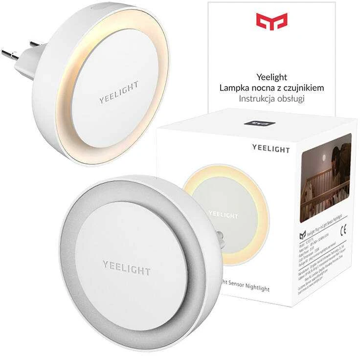 Naktinis šviestuvas Xiaomi Yeelight Plug-in Light Sensor Nightlight 0.5W, 2500K Mi Smart Home