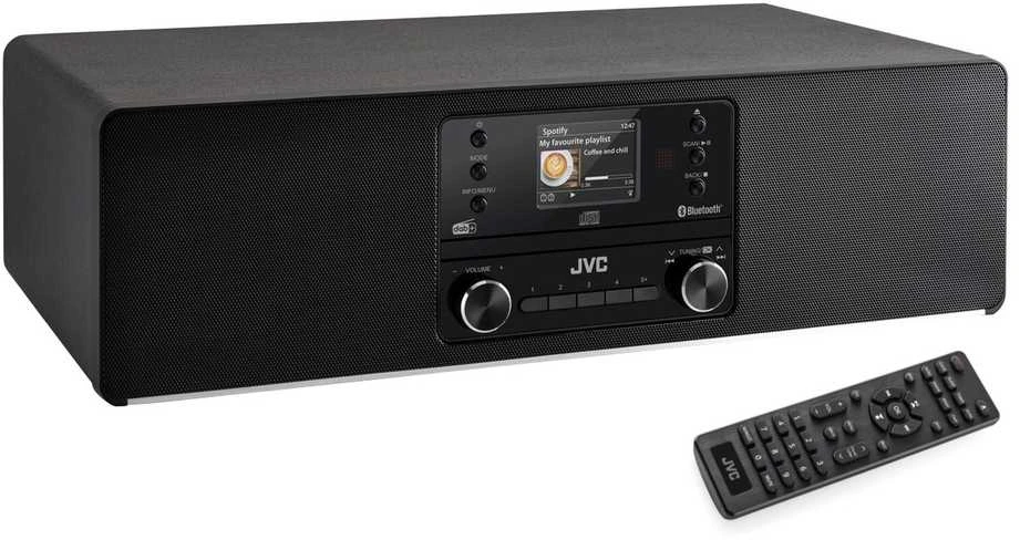 JVC RD-E984B - Universalus mini bokštas, juodas