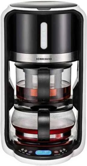Virdulys Rommelsbacher TA 1200 Tea maker, Glass, Juodas, 1200 W, 1 L