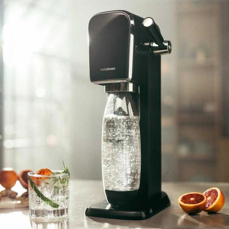 Gazuotų gėrimų gaminimo aparatas SodaStream Terra, juodas