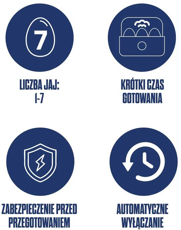 Westinghouse WKEB201EU kiaušinių viryklė, 7 kiaušiniai, 150 W, Baltas
