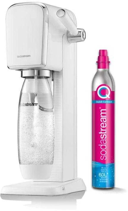 Gazuotų gėrimų gaminimo aparatas SodaStream ART, baltas