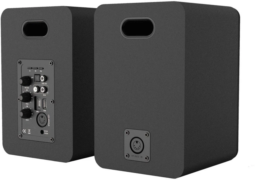 Namų kino sistema Garsiakalbis - BLAUPUNKT BS50BK Aktyvūs Knygų Lentynų Garsiakalbiai 2x25W HDMI Optinis RCA