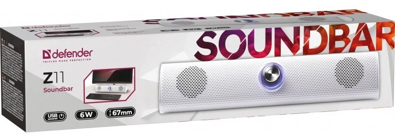 Defender Z11 soundbar 6W LED 65311 baltas