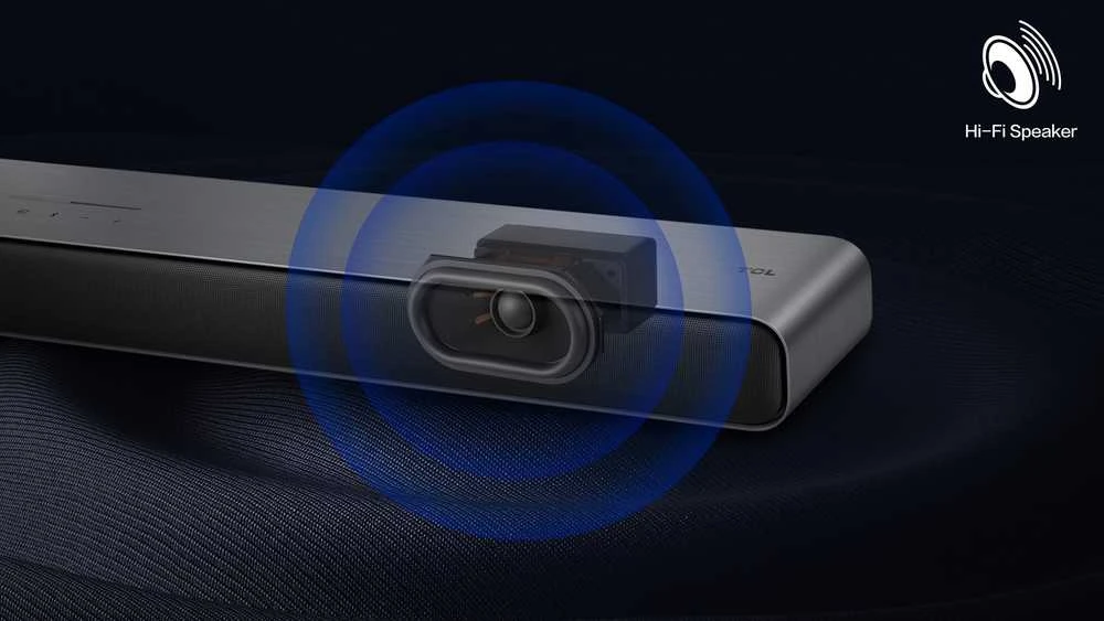 Namų kino sistema TCL S S55H 2.1 klasės kanalų garso juosta su „Dolby Atmos“, belaidžiu žemųjų dažnių garsiakalbiu ir „Bluetooth“ muzikos transliacija