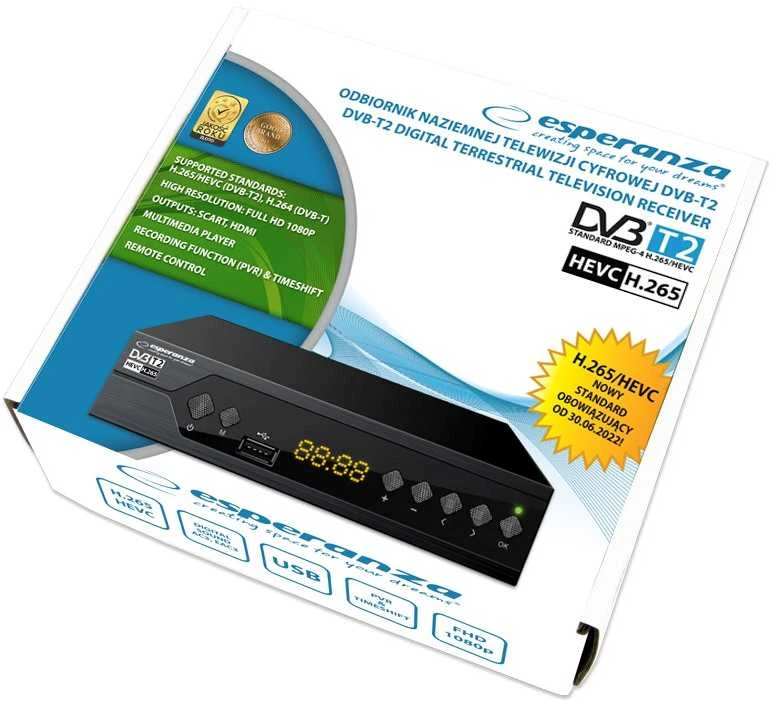 Esperanza EV107R TV set-top box Cable Juodas