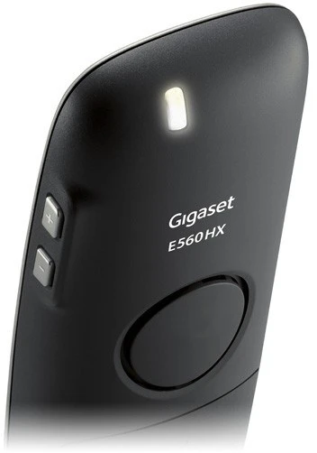 Namų Telefonas - Gigaset E560HX DECT Telefonas, 14h Pokalbių Laikas, 150 Kontaktų, Juoda