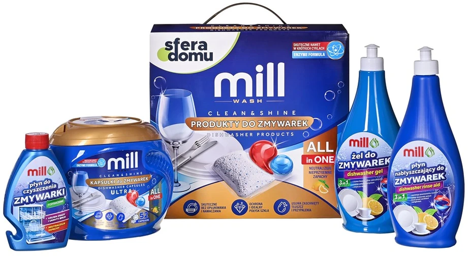 Madonis Mill indaplovė detergent set.