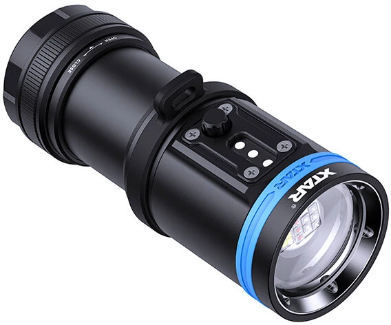 Nardymo Šviesa - Xtar D30 4000 Liumenų Atsparus Vandeniui Žibintuvėlis 100m Panardinamas Mėlyna/Raudona/Balta/UV