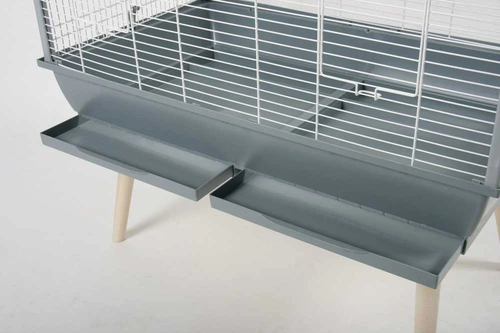 Gyvūnų Narvas - ZOLUX Neo Jili H80 112cm, 2 Dėžės, Juodas