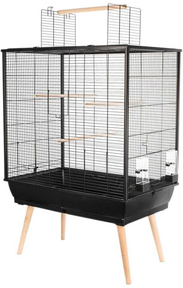 Gyvūnų Narvas - ZOLUX Neo Jili H80 112cm, 2 Dėžės, Juodas