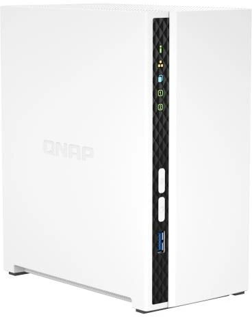 Serveris QNAP | 2 skyrių ARM | TS-233 | Iki 2 SATA 6Gb/s, 3Gb/s | ARM 4 branduolių | Cortex-A55 | Procesoriaus dažnis 2,0 GHz | 2 GB | N/A