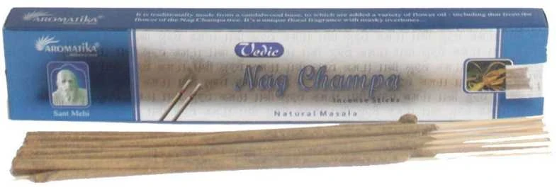 Natūralūs Smilkalai Vedic Nag Champa Aromatika
