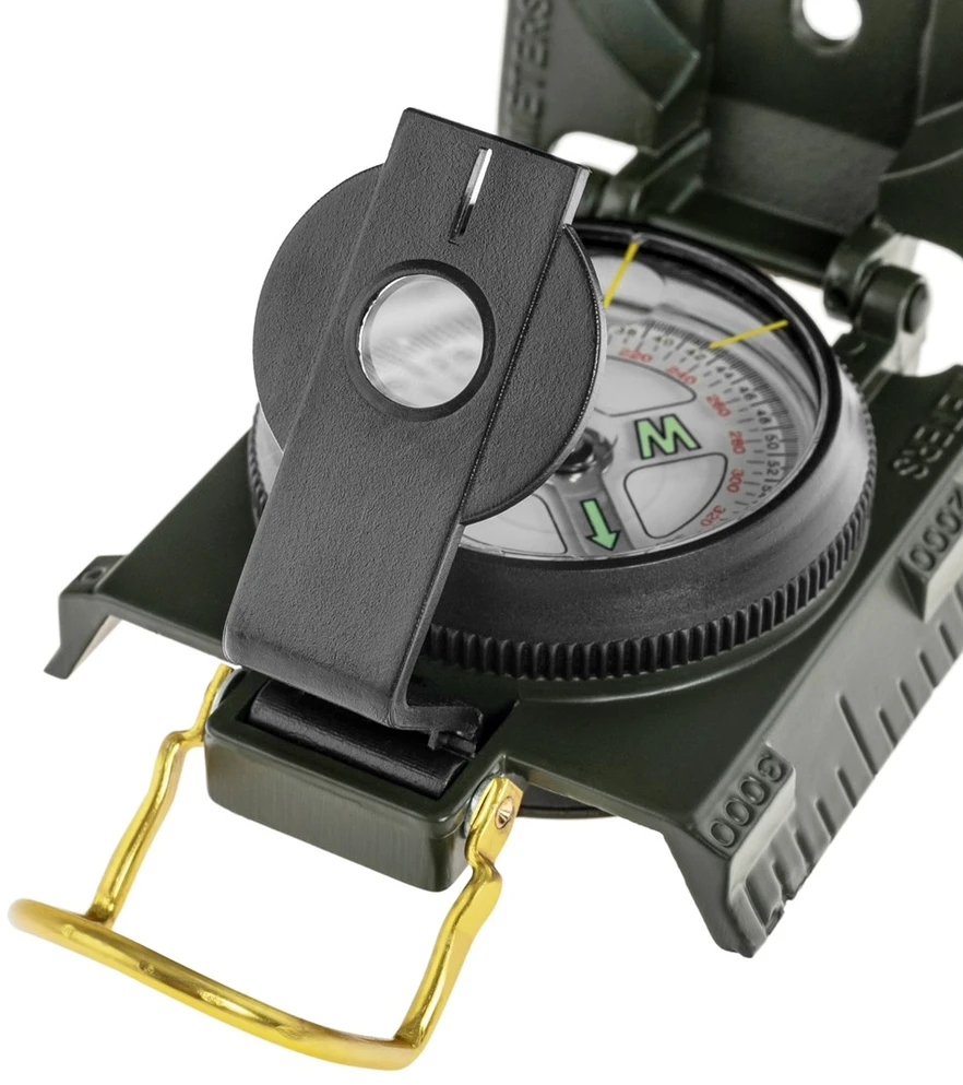 Mil-Tec US Busol su apšvietimu Metalas, alyvuogių