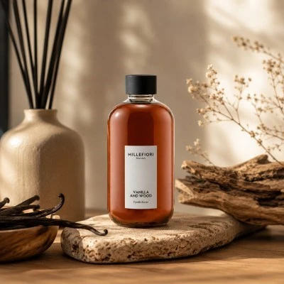 Reed Diffuser Refill 500 ml VANILLA & WOOD MILLEFIORI