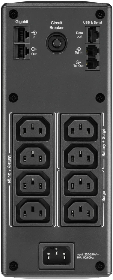 Nepertraukiamas Maitinimo Šaltinis - APC Back UPS Pro BR 1600VA, 8 Išėjimai, AVR, LCD Sąsaja, Juoda