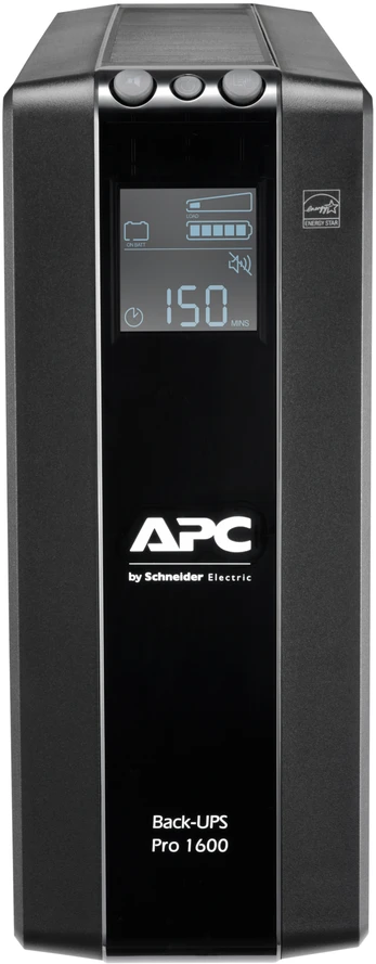 Nepertraukiamas Maitinimo Šaltinis - APC Back UPS Pro BR 1600VA, 8 Išėjimai, AVR, LCD Sąsaja, Juoda