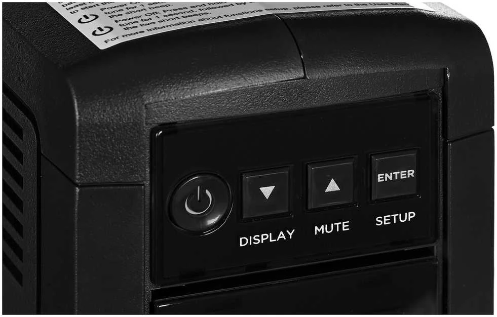 CyberPower | PFC sinusoidinių UPS serija | CP1350PFFLCD | 1350 VA | 880 W | 88 V | 144 V | NEMA 5-15P, 5 pėdų laidas