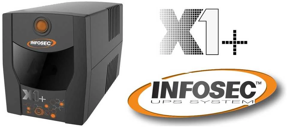 „Infosec UPS X1+ 1000“ atsarginis maitinimo šaltinis 1000 VA, 500 W, 2 × FR/Schuko