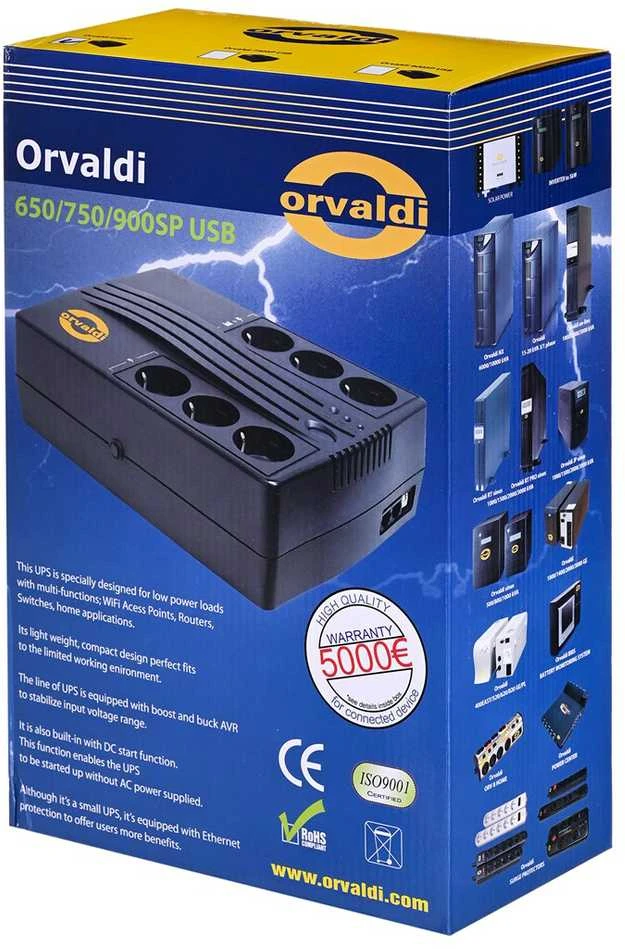 ORVALDI 900SP USB RJ45 CD 6xSchuko lizdai 3atsarginis/3SurgeProt bat 3m USB RJ45 CD