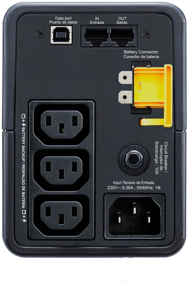 APC BACK-UPS 500VA, 230V, AVR, IEC SOCKETS
