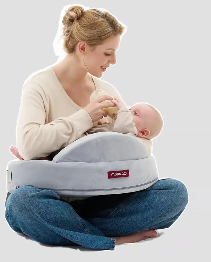 MOMCOZY EXCLUSIVE MEMORY FOAM MAITINIMO PAGALVĖ, Pilkas