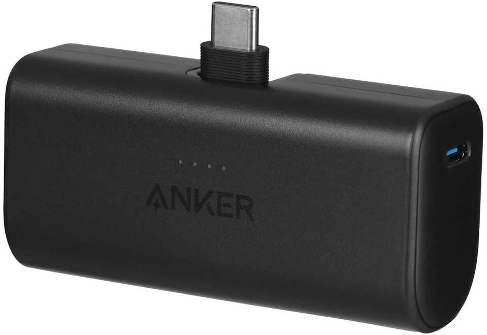 Anker Nano Power Bank Integruotas su USB-C jungtimi | A1653H11 | 5000 mAh | Juodas