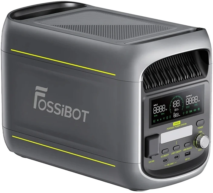 FOSSIBOT F1800 1800W įkrovimo stotelė (pilka)
